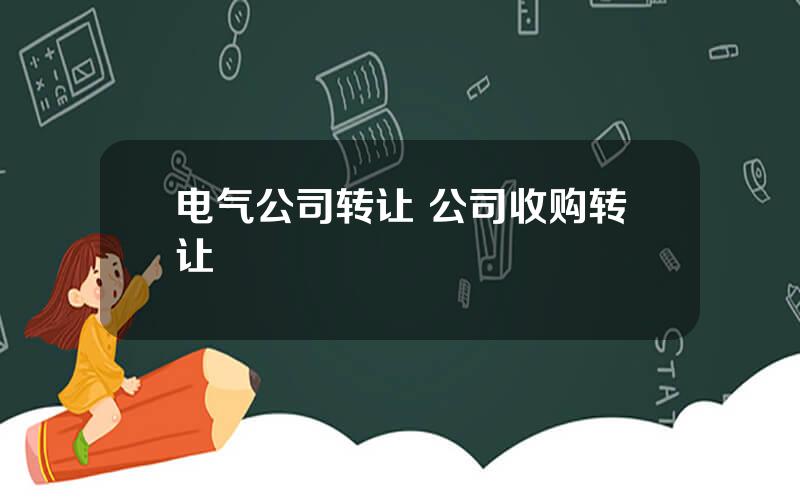 电气公司转让 公司收购转让